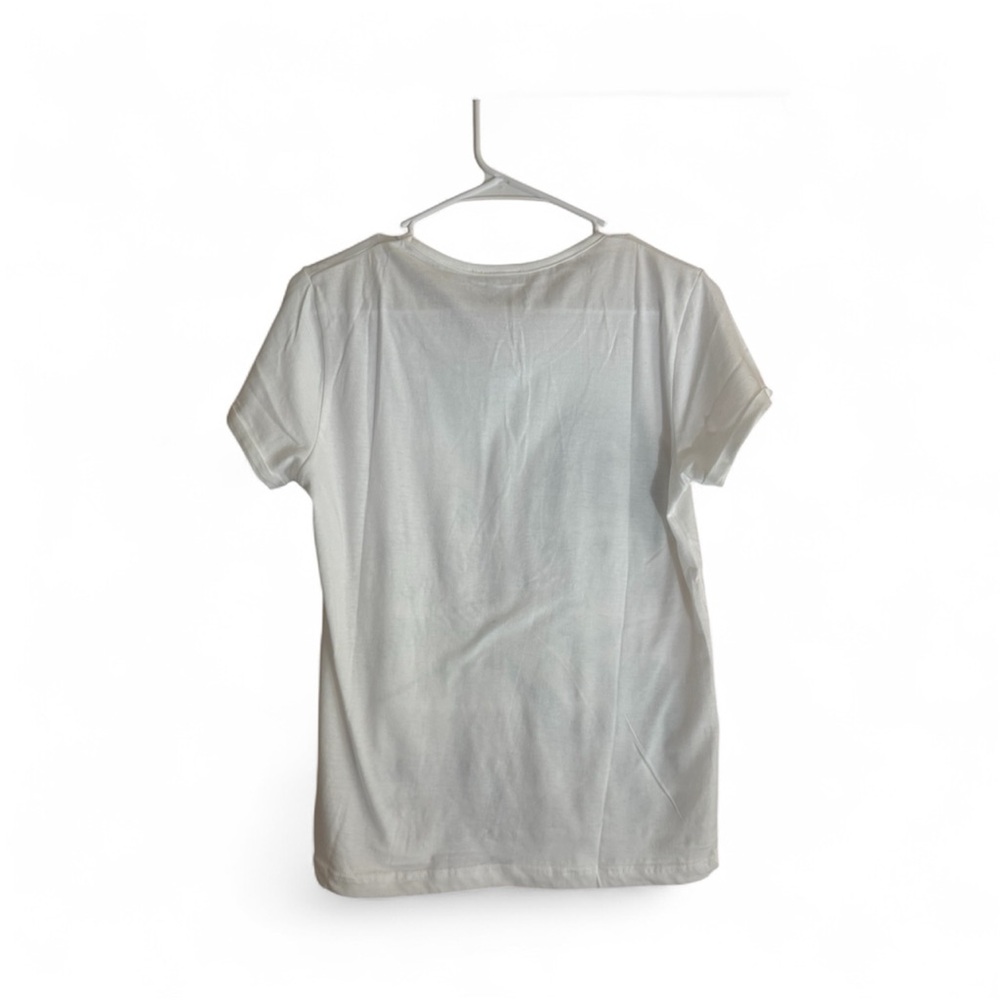 NWT Women's Black and White Graphic Tee - Picture 3 of 3